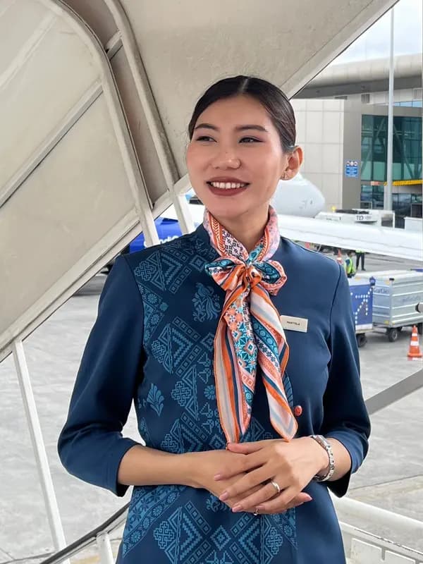 An Emporium aviation student in uniform