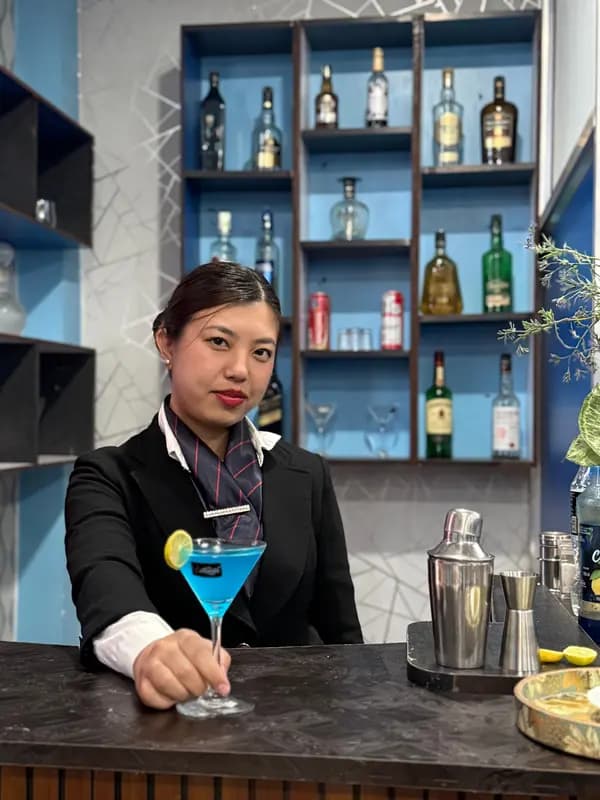 An Emporium hospitality student in uniform